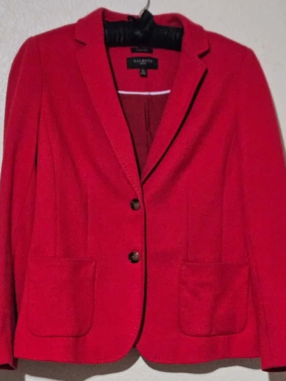 Talbots Aberdeen Red Blazer 10p Piqué Knit